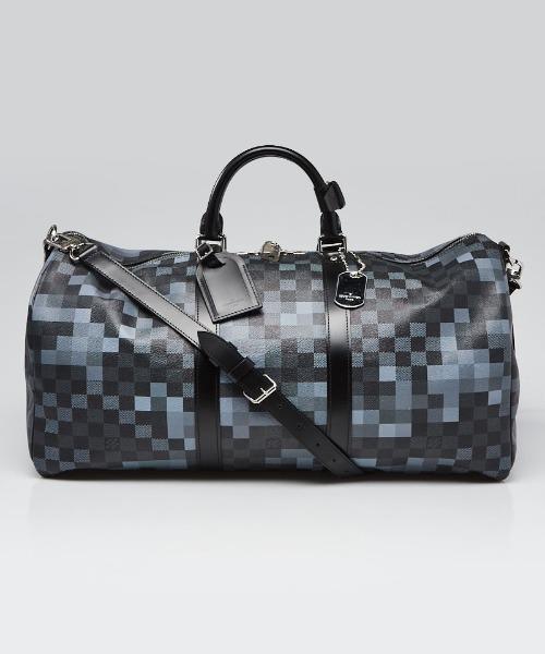 LV Keepall Bandoulière 50 Gray Pixel