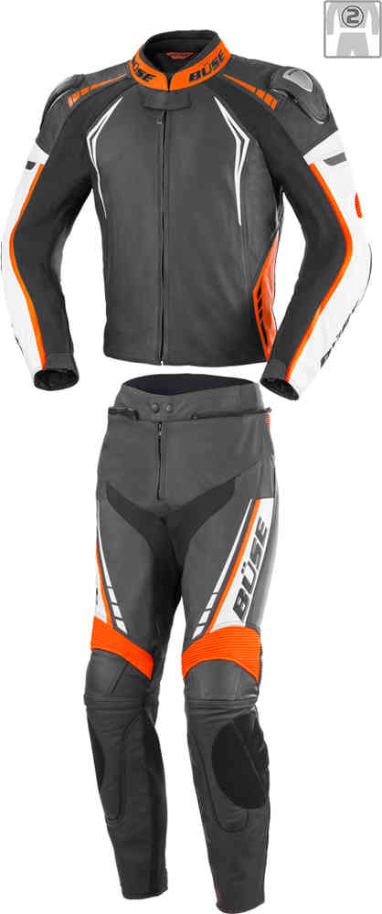 Men Büse Silverstone Pro Two Piece Motorcycle Leather Suit