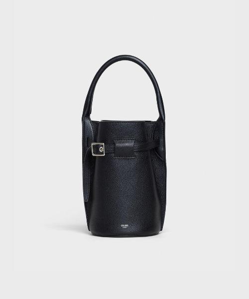 Celine Big Nano Bucket In Supple Grained Calfskin Black