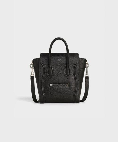 Celine Nano Luggage Tote Black