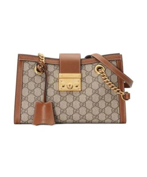 Gucci Padlock Small Shoulder Bag Brown