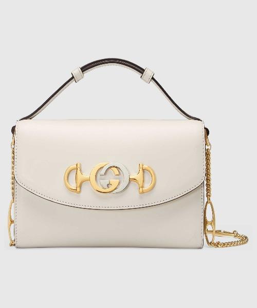 Gucci Zumi White Smooth Leather Mini Bag
