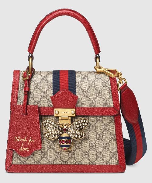 Gucci Queen Margaret GG Small Top Handle Bag Red