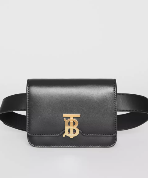 Burberry Belted Leather TB Bag Black