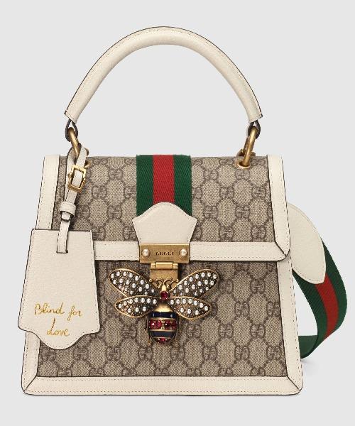 Gucci Queen Margaret GG Small Top Handle Bag White