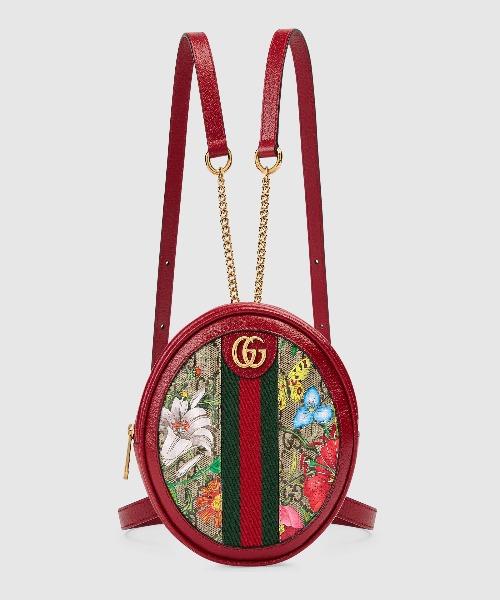 Gucci Ophidia GG Flora Mini Backpack Red
