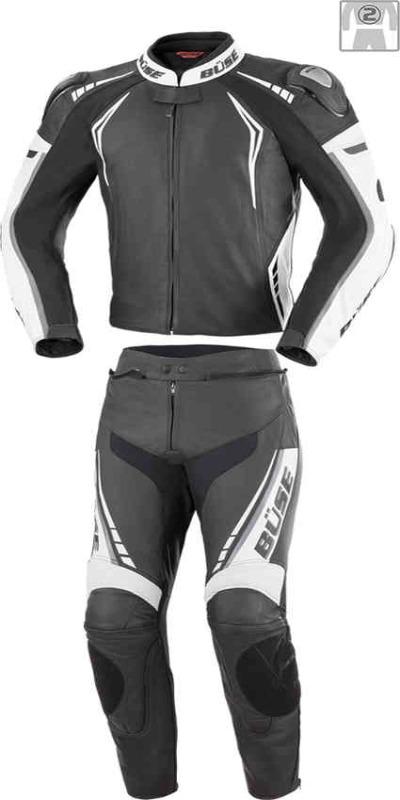 Men Büse Silverstone Pro Two Piece Motorcycle Leather Suit