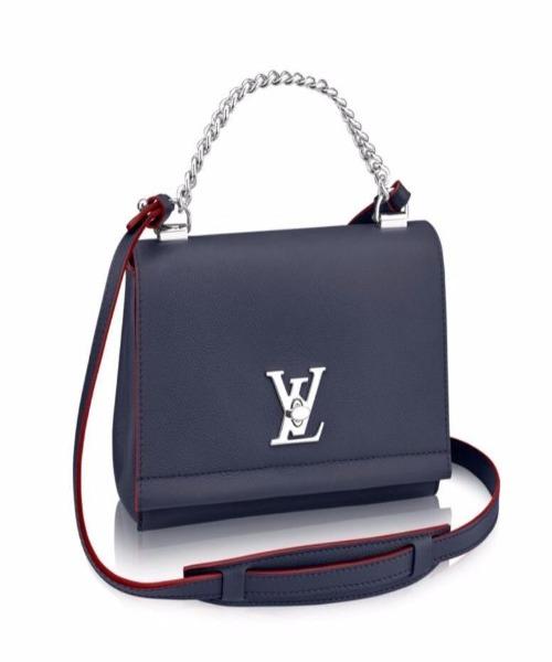 LV Lockme II BB Bag Taurillon Leather Marine Rouge