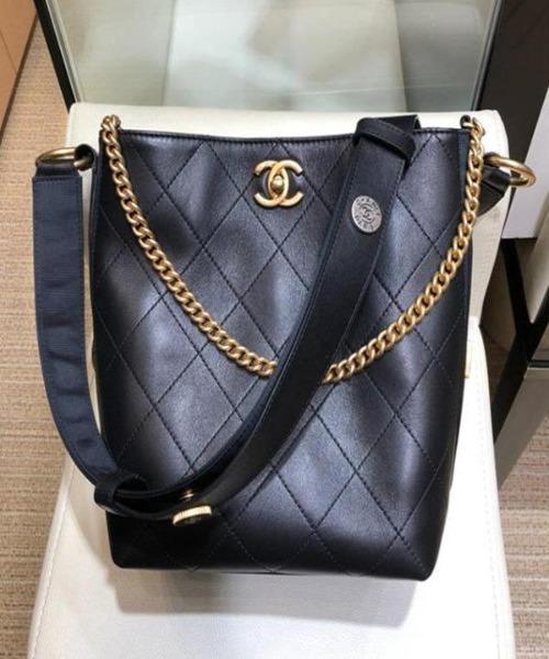 Chanel Hobo Handbag Black