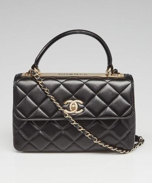 Chanel Small Flap Bag Lambskin Black