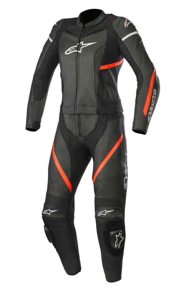 Two Piece Women's Motorcycle Leather Suit