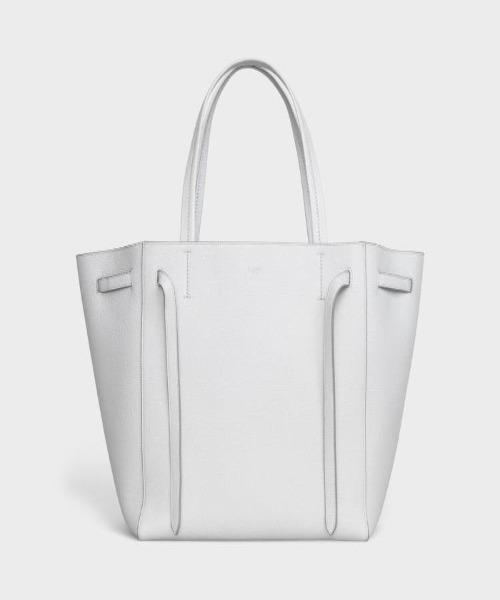 Celine Small Cabas Phantom In Soft Grained Calfskin Light Grey