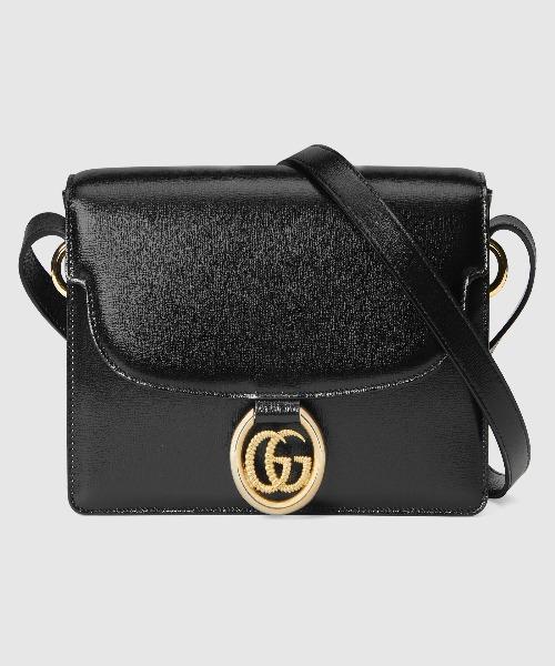 Gucci Small Leather Shoulder Bag Black