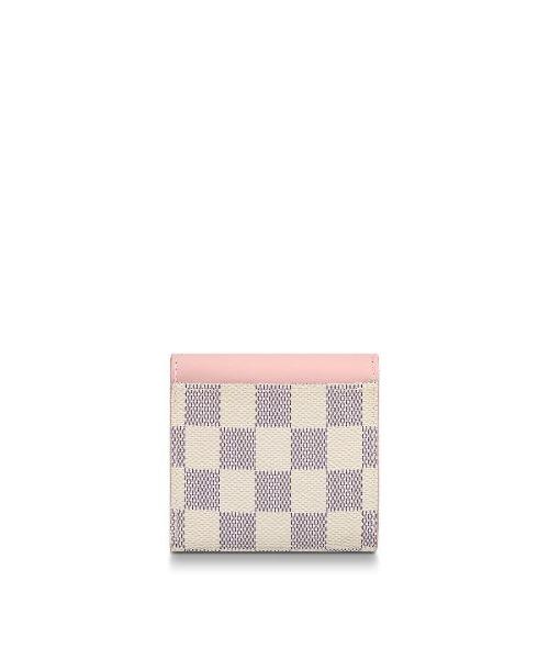 LV Zoé Wallet Damier Azur Eau de Rose Pink