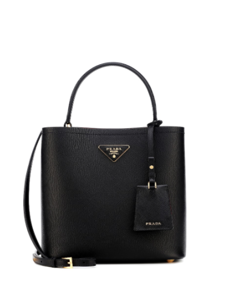 Prada Panier Small Saffiano Bag Black/Red