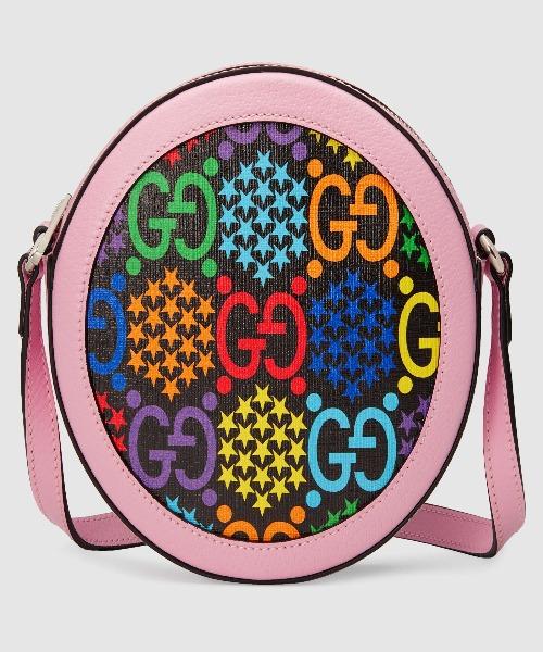 Gucci GG Psychedelic Round Shoulder Bag Pink
