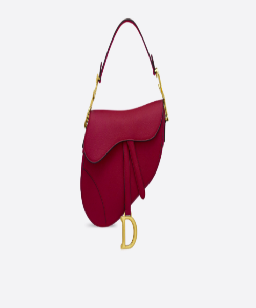 Dior Saddle Bag In Red Calfskin