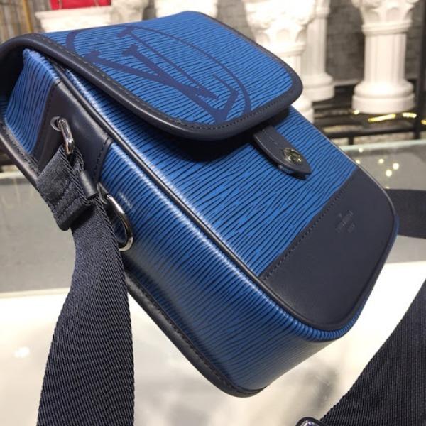 LV Messenger Bag Epi Leather Blue