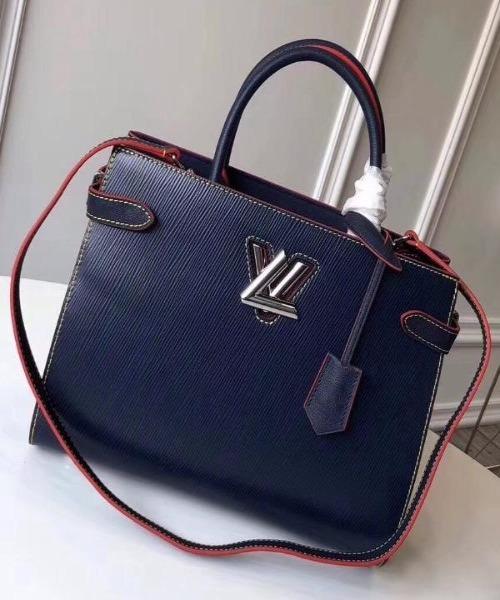 LV Twist Tote Epi Leather Indigo