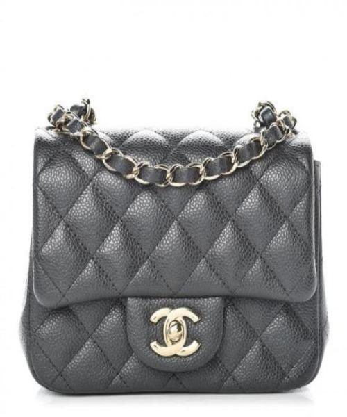 Chanel Mini Flap Bag Dark Grey