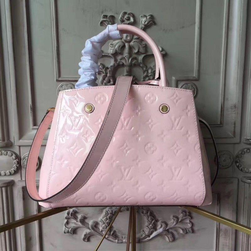 LV Spring Street Monogram Vernis Rose Ballerine