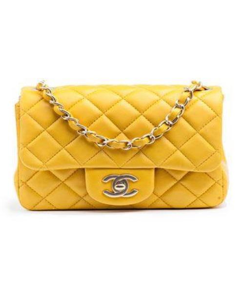 Chanel Mini Flap Bag Yellow