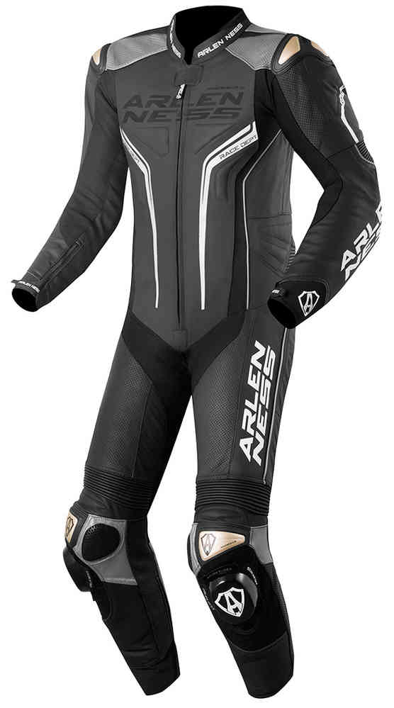 Men Arlen Ness Sugello One Piece Motorcycle Leather Suit