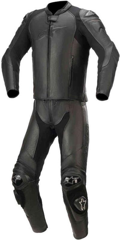 Men Alpinestars GP Plus V3 Graphite Two Piece Motorcycle Leather Suit