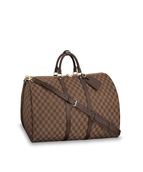 lv keepall bandouliere 55 damier ebene