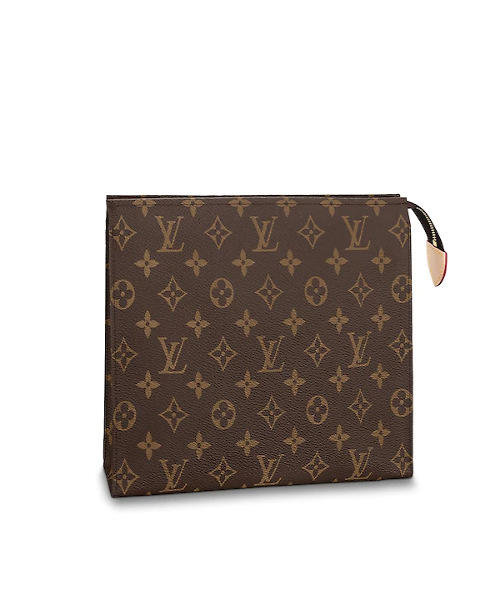 lv toiletry pouch 26 monogram brown