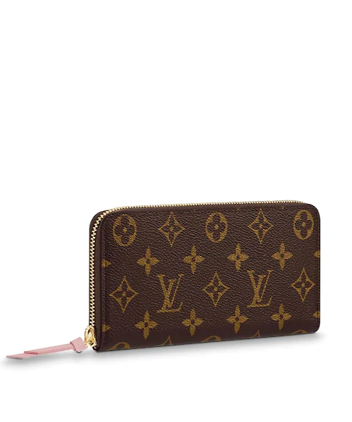 LV Clemence Wallet Monogram Rose Ballerine