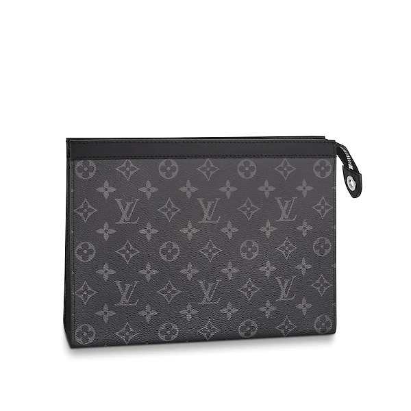 LV Pochette Voyage MM Monogram Eclipse Canvas Wallet