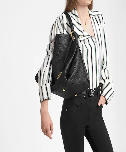 LV Artsy MM Monogram Empreinte Leather Noir