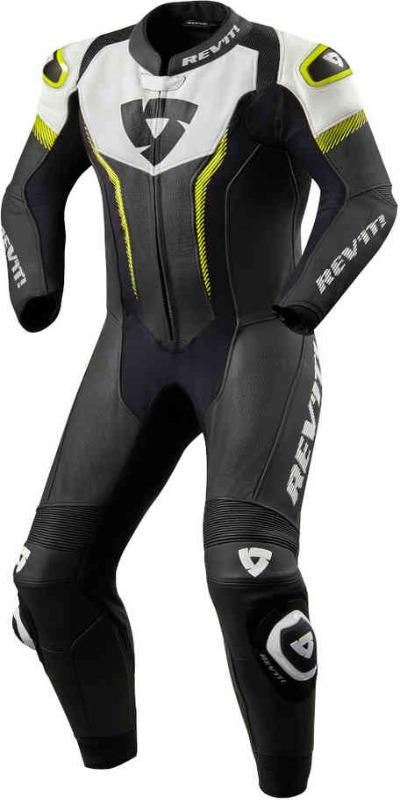Men Revit Argon One Piece Motorcycle Leather Suit