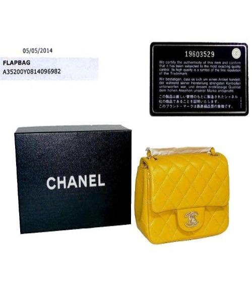 Chanel Mini Flap Bag Yellow