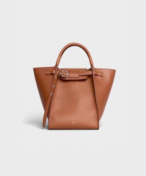 Celine Small Big Bag With Long Strap In Smooth Calfskin Tan