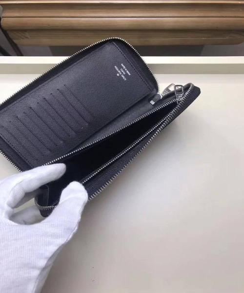 LV League Zippy Long Wallet Vertical Damier Graphite 2017
