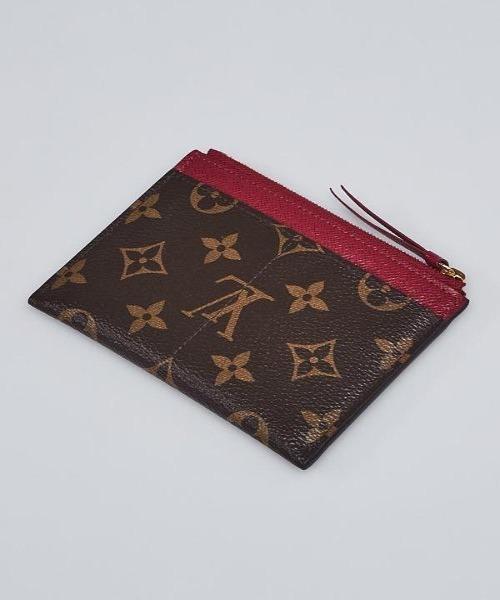 LV Zipped Card Holder Monogram Raisin Purple