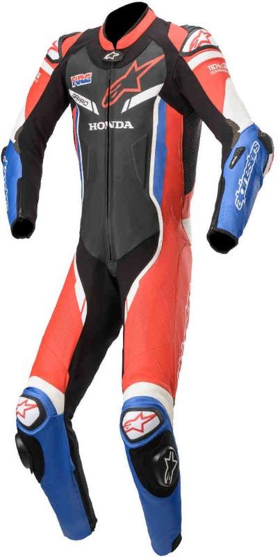 Men Alpinestars Honda GP Pro V2 One Piece Motorcycle Leather Suit