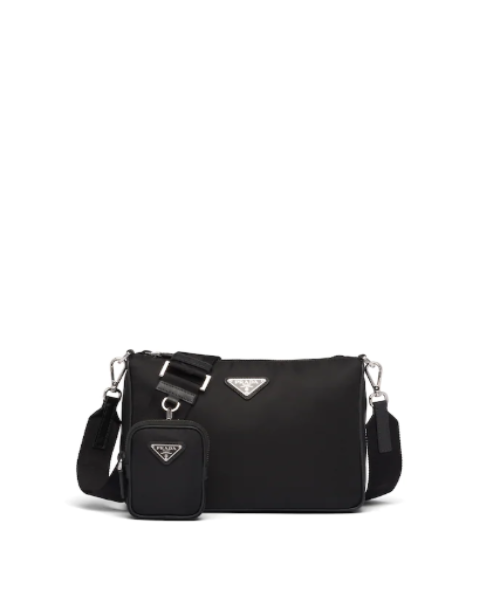 Prada Nylon Cross-Body Bag Black