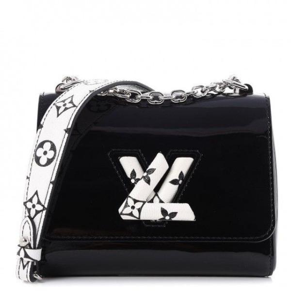 LV Twist PM Monogram Vernis Leather Noir