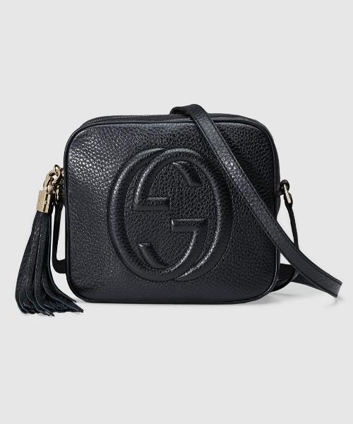 Gucci Soho Small Leather Disco Bag Black