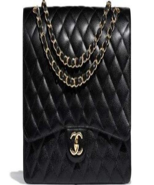 Chanel Large Classic Handbag Black