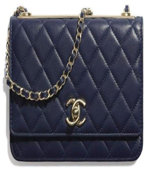 Chanel Wallet On Chain – WOC Classic Caviar Gold-Toned Metal Light Yellow