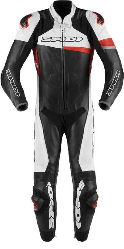 Men Spidi Race Warrior Pro One Piece Motorcycle Leather Suit Perforated